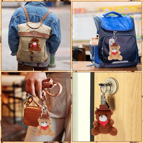 Nosiny 12 Pcs Halloween Ghost Plush Keychain Bulk Spooky Mini Plush Toy with Lobster Clasp in Saudi Arabia