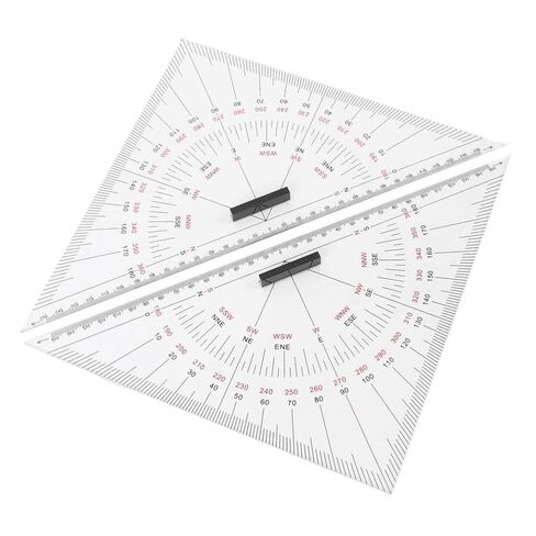 Acrylic 300mm Chart Drawing Triangle Ruler Hand-Drawn Triangle Board Nautical Navigation Triangle Drafting Marine Accessories in Saudi Arabia