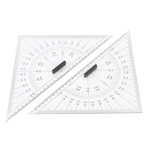 Acrylic 300mm Chart Drawing Triangle Ruler Hand-Drawn Triangle Board Nautical Navigation Triangle Drafting Marine Accessories in Saudi Arabia