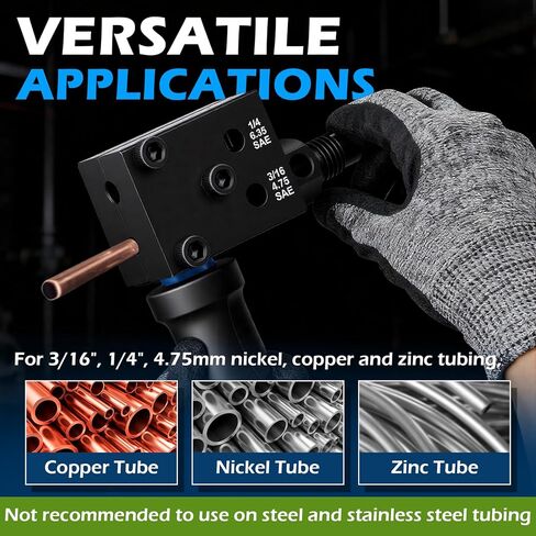 Professional 7-Piece Brake Line Flaring Tool Kit – 3/16″ & 1/4″ SAE Double Flare + 45° Single & Bubble Flares for Hydraulic Brake Line Repair in Kuwait
