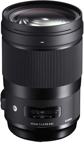 Sigma 40mm f/1.4-1.4 Fixed Prime 40mm F1.4 DG HSM, Black (Canon Mount) in Saudi Arabia