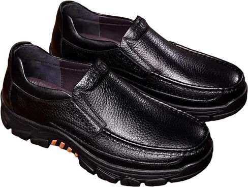 Men's Genuine Leather Driving Shoes Casual Business Style Soft Sole Comfortable Daily Wear in Saudi Arabia