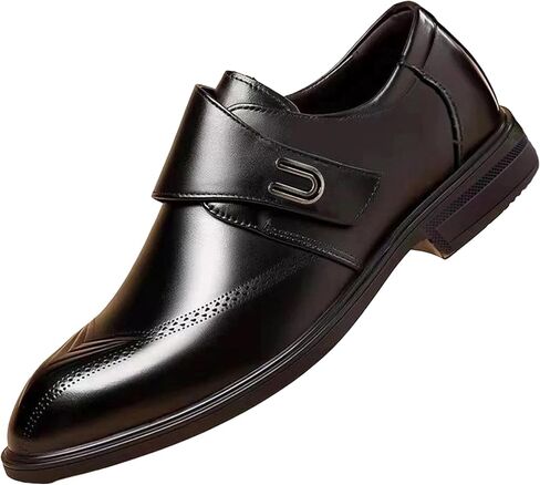 Men's Leather Casual Dress Shoes Business Formal Footwear Suitable for Wedding Office and Daily Use in Saudi Arabia