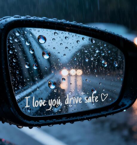 10 قطع من ملصقات I Love You Drive Safe، ملصق مرآة آمن للقيادة لنوافذ السيارة والرؤية الخلفية، ملصقات مضحكة ولطيفة لإظهار حبك، مقاومة للماء وقابلة لإعادة الاستخدام in Saudi Arabia