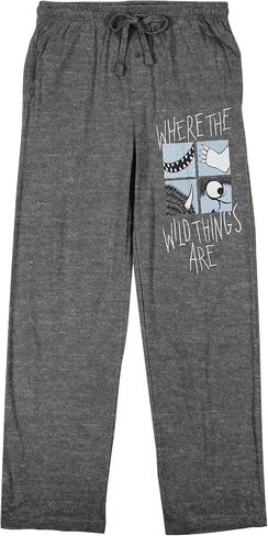 Where The Wild Things Are Literary WIld Thing Parts Men's Heather Gray Sleep Pajama Pants in Saudi Arabia