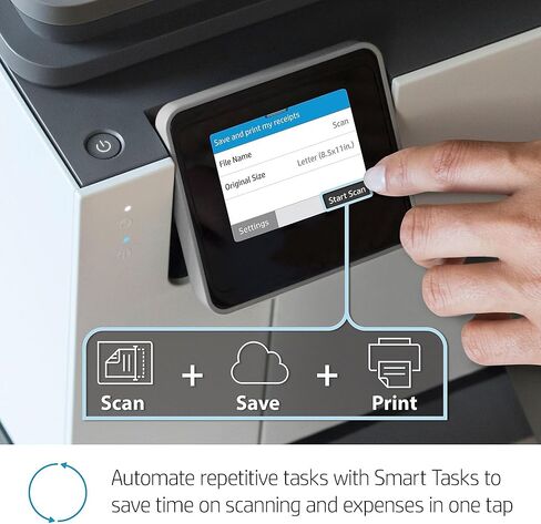 HP OfficeJet Pro 9025 All-in-One Wireless Printer, Single-Pass (Automatic) Document Feeder & Two Paper Trays, Smart Home Office Productivity, Instant Ink, Works with Alexa (1MR66A) in Saudi Arabia