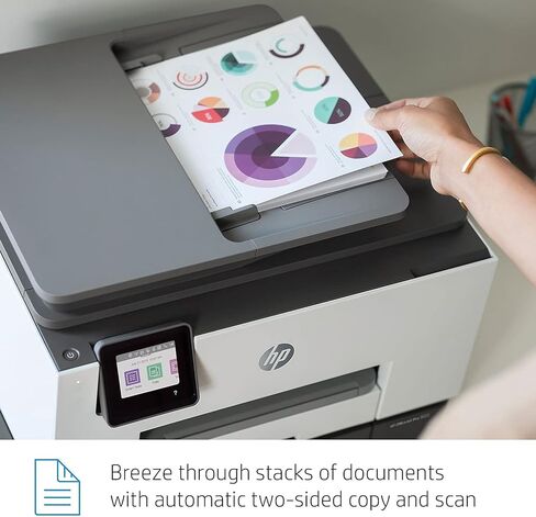 HP OfficeJet Pro 9025 All-in-One Wireless Printer, Single-Pass (Automatic) Document Feeder & Two Paper Trays, Smart Home Office Productivity, Instant Ink, Works with Alexa (1MR66A) in Saudi Arabia