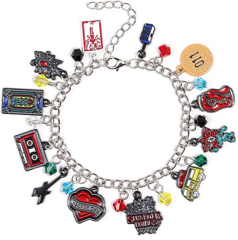 AICase for Stranger Merch Thing هدايا ألعاب أساور مستوحاة من قميص Demogorgon ملصق ملصقات أشياء غريبة أصدقاء لا يكذبون هدايا مجوهرات لعيد ميلاد المعجبين in Kuwait