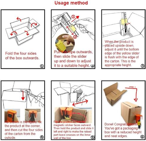 Carton Height Modifier, Convert Tall Boxes to Short Ones, Adjustable Height, Magnetic Storage, Box Modifying Gadget in Saudi Arabia