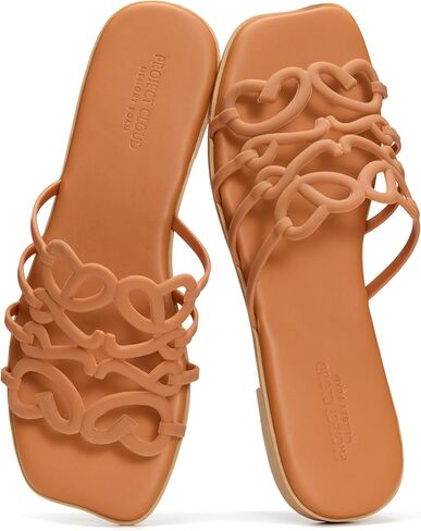 Project Cloud Womens Sandals with Memory Foam - Eco Crafted Leather Sandals for Women 2026 - Flats - Non Slip & Comfortable Sandals Women (Lisa) in Saudi Arabia
