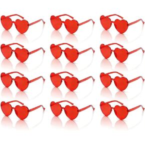 12 عبوة من نظارات عيد الحب على شكل قلب، نظارات شمسية بدون إطار، تبادل الهدايا in Kuwait