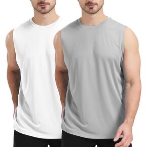 (Size: XL) Mens Tank Tops Sleeveless Muscle T Shirts in Saudi Arabia