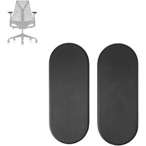 MingYi.office وسادات الذراع البديلة لكرسي مكتب Sayl بأذرع قابلة للتعديل بالكامل (أذرع 4D)، لون رمادي فاتح/أسود (زوج واحد) (أسود) in Kuwait