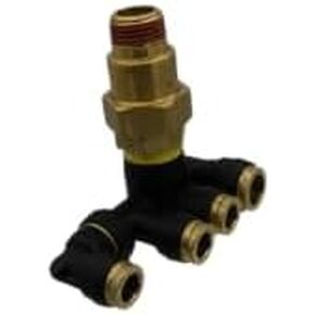 صمام حماية ضغط الهواء من بروفليت، فتحة 70 رطل لكل بوصة مربعة، صمام أمان 4 منافذ لأنظمة هواء الشاحنات الثقيلة، يحل محل PH 369PPV002 in Kuwait