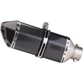 كاتم صوت Moto كاتم صوت عالمي من ألياف الكربون 51 مم للدراجات النارية ATV كاتم صوت عادم أنبوب عادم Escape End Pipe Pot DB Killer دراجة نارية أنبوب عادم كاتم صوت عادم (C 51 مم) in Kuwait