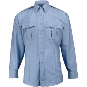 Elbeco Men's Paragon Plus Uniform Shirt Long Sleeve, Light Blue, Neck 16.5, Sleeve 34/35 in Kuwait