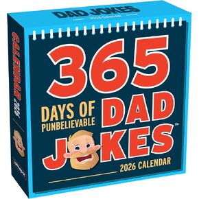 Desk Calendar 2026-365 Days of Punbelievable Jokes - Gifts for Dad from Daughter, Son - Dad Birthday Gifts, Dad Gifts - Stocking Stuffers for Men, Dad - Funny Daily Calendar 2026, Page A Day 2026 in Kuwait