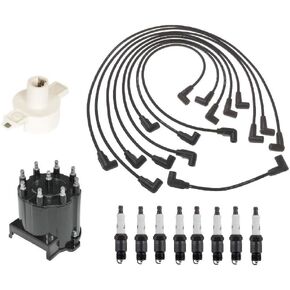 Ignition Kit Distributor Rotor Cap Wire Spark Plugs for Chevy GMC V8 in Saudi Arabia