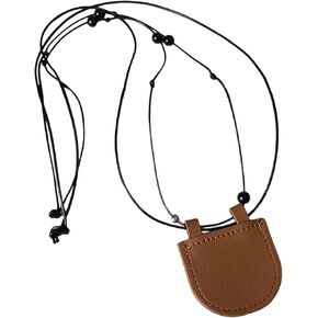 Elegant Sturdy Leather Necklace Wallet for Earbud and Coin Storage Practical Designs for Everyday Convenience Use Shopping Ne in Kuwait