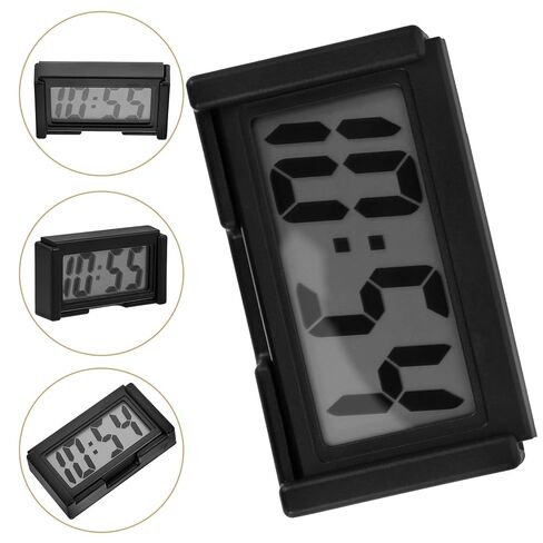 Vehicle Digital Clock for Car Dash Mini Auto Dashboard Clock for Automotive Interior Use in Saudi Arabia