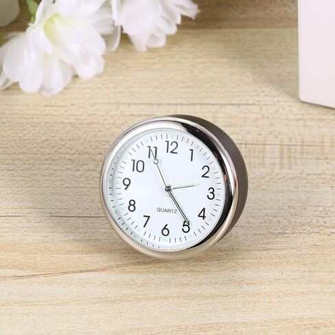 Automobile Quartz Clock Car Night Lights Black Case White Dial for Vehicle Interior Replacement Parts in Saudi Arabia