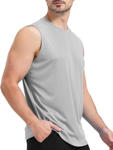 (Size: XL) Mens Tank Tops Sleeveless Muscle T Shirts in Saudi Arabia