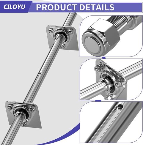 Heavy Duty DIY Steel 44" Go Kart Live Axle Kit 1" Diameter 3/4" Step Down 3/4-16" Fine Thread Ends 1/4" Keyway Replacement for Go Kart Cart ATV Quads Dune Buggies with Rear Axle Bearing Kit in Saudi Arabia