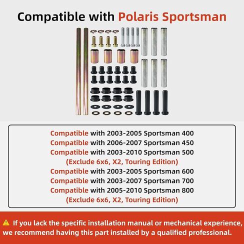 طقم عمود جلبة الذراع الخلفي الأيسر والأيمن - متوافق مع Polaris Sportsman 400 450 500 600 700 800 استبدال 5020826 5434548 5434551 5133806 5434550 in Kuwait