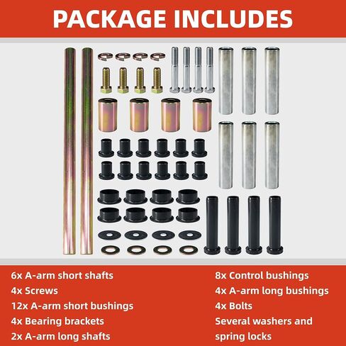 طقم عمود جلبة الذراع الخلفي الأيسر والأيمن - متوافق مع Polaris Sportsman 400 450 500 600 700 800 استبدال 5020826 5434548 5434551 5133806 5434550 in Kuwait