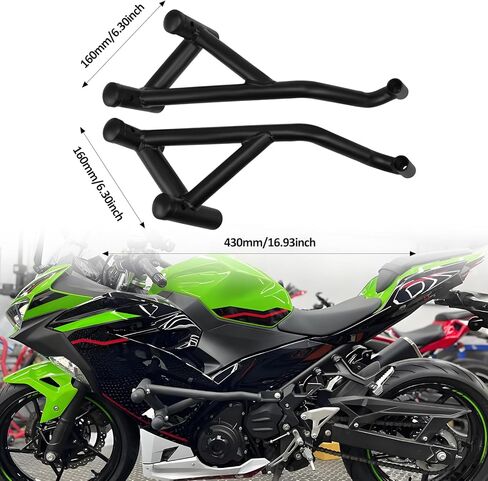Highway Crash Bars Engine Guard Compatible with Kawasaki Ninja ZX-4R ZX-4RR ZX4R ZX4RR 2023 2024 2025 Motorcycle Protection from Drops Accessories in Saudi Arabia