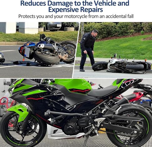 Highway Crash Bars Engine Guard Compatible with Kawasaki Ninja ZX-4R ZX-4RR ZX4R ZX4RR 2023 2024 2025 Motorcycle Protection from Drops Accessories in Saudi Arabia