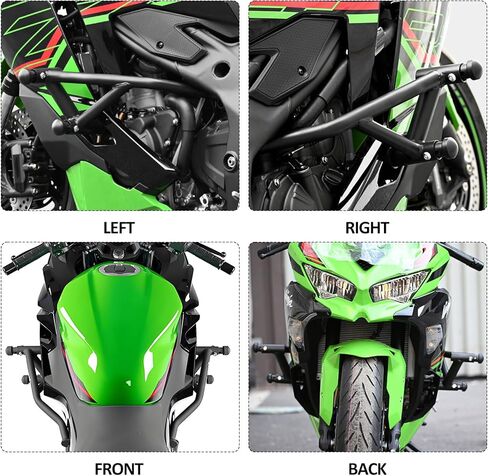 Highway Crash Bars Engine Guard Compatible with Kawasaki Ninja ZX-4R ZX-4RR ZX4R ZX4RR 2023 2024 2025 Motorcycle Protection from Drops Accessories in Saudi Arabia