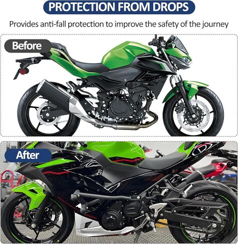 Highway Crash Bars Engine Guard Compatible with Kawasaki Ninja ZX-4R ZX-4RR ZX4R ZX4RR 2023 2024 2025 Motorcycle Protection from Drops Accessories in Saudi Arabia