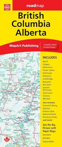 British Columbia and Alberta, Road Map - 2026 Edition in Saudi Arabia