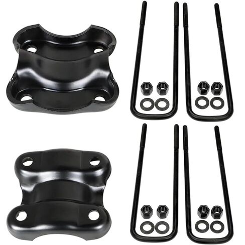 Rear Leaf Spring Plate & U-Bolt Kit Compatible with 1995-2002 Dodge Ram 1500 2500 3500 – Fits Dana 80 Rear Axle in Saudi Arabia