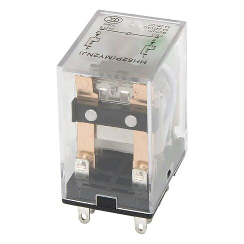 مرحل كهرومغناطيسي HH52P-L مع مؤشر LED، تيار متردد 220 فولت 110 فولت 24 فولت تيار مستمر 24 فولت 12 فولت، سلسلة MY2NJ، حجم مصغر مع غطاء غبار، للأغراض العامة in Kuwait