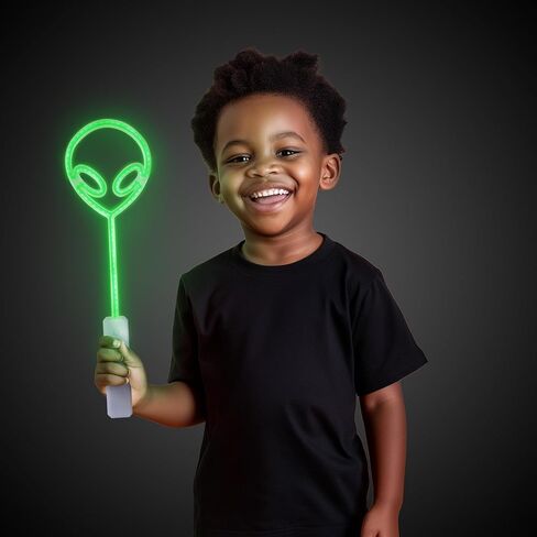Windy City Novelties 18"" LED Alien Wand - Green Light-Up Space Toy for Kids and Adults - Cosmic Adventure Accessory in Saudi Arabia