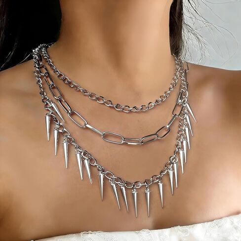 سلسلة السراويل ذات الطبقات المتصاعدة للرجال والنساء سلسلة جيب الجينز الفضي سلسلة المحفظة القوطية الجرونج الشرير الصخرة ملابس الشارع إكسسوارات القوطي حزام حلقة سلسلة in Kuwait