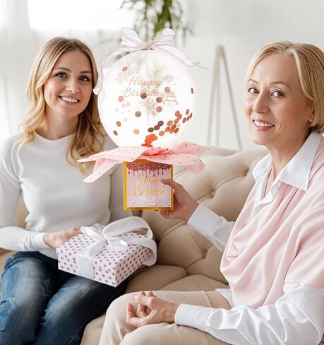 Money Birthday Box, Money Box for Cash Gift Birthday, Funny Pull Cash Surprise for Party Gift (Pink) in Saudi Arabia