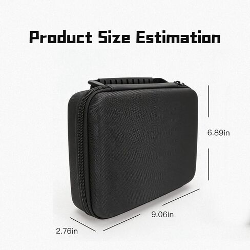 Hard Shell Watch Cases,6-Slot Watch Storage Organizer, Travel Watch Cases for Men and Women, Portable Display & Protection Box for Watches (Black) in Saudi Arabia