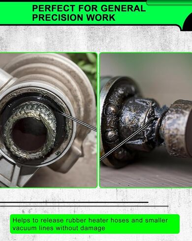 مجموعة أدوات اختيار وخطاف دقيقة مكونة من 12 قطعة، مجموعة أدوات اختيار طويلة وقصيرة لإزالة حشية زيت السيارة/حلقة دائرية، مزيل سحب الخطافات مع قبضة مضادة للانزلاق، مجموعة اختيار ميكانيكي للسيارات in Kuwait