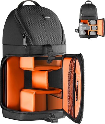 Neewer Pro Camera Case Waterproof Shockproof Adjustable Padded Camera Backpack Bag with Anti-theft Combination Lock for DSLR,DJI Phantom 1 2 3 Professional Drone Tripods Flash Lens and Other Accessory in Kuwait