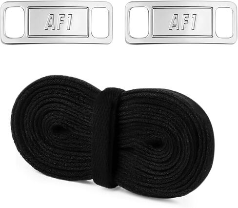 أربطة حذاء مسطحة من YLOKO للأحذية الرياضية Air Force 1 مع سحر AF1، أربطة أحذية بيضاء أصلية مقاس 47-54 بوصة للرجال والنساء من Air Force 1 in Kuwait