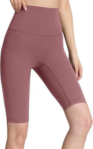 Biker Shorts for Women 8" High Waisted Tummy Control Workout Gym Spandex Yoga Athletic Bike Shorts Summer Clothes in Saudi Arabia