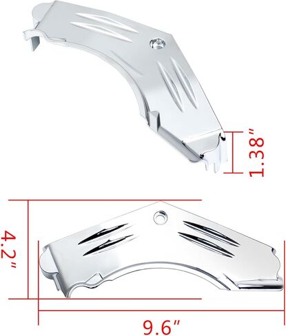 غطاء قاعدة أسطوانة الكروم لـ Harley 1999-2006 Touring Softail مع برغي تثبيت Electra Glide، Road King، Street Glide، Dyna، Softail، FLH، FXST EFI، FLHTCI، FLHTC in Saudi Arabia