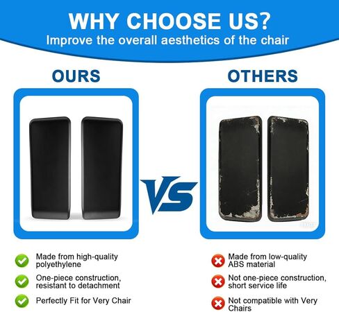 Arm Pads Caps Replacement for Haworth Very Office Chair,Chair Armrest Pads（Black） in Saudi Arabia