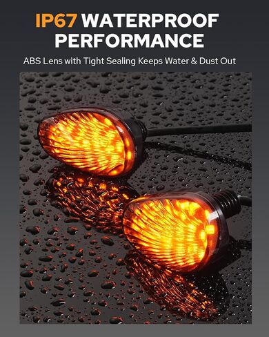 PBYMT فلوش جبل دراجة نارية بدوره إشارة، 2PCS 12V المدخن LED مؤشر ضوء الوامض صالح لياماها YZF R1 R3 R6 R6S MT-07 MT-09 TMAX Fazer FZ FZ1 FZ6 FZ6R FZ07 FZ8 FZ09، العنبر in Kuwait