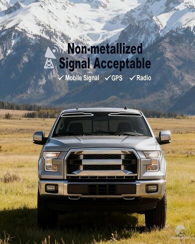 شريط تظليل الزجاج الأمامي من AUTOTEK مسبقًا لسيارة Ford F150 2015-2018 Crew/Super/Regular Cab، طبقتين مضاد للتوهج لنافذة الشاحنة، شريط واقي من الشمس للحماية من الحرارة والأشعة فوق البنفسجية لنافذة السيارة، التقاط DIY بسهولة in Kuwait