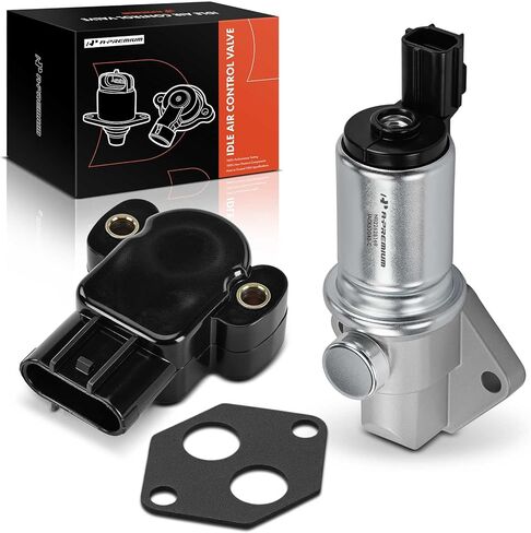 صمام التحكم في الهواء الخامل A-Premium IAC + مستشعر موضع الخانق TPS متوافق مع Ford F-150 1997-2003، F-150 Heritage 2004، F-250 1997-1999، Expedition 1997-2004، E-250/E-350 Econoline & Lincoln in Kuwait