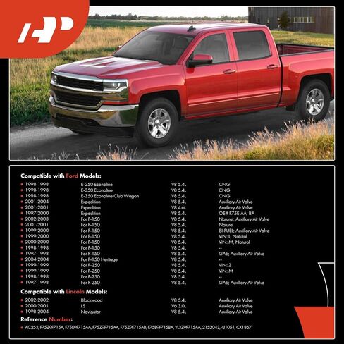 صمام التحكم في الهواء الخامل A-Premium IAC + مستشعر موضع الخانق TPS متوافق مع Ford F-150 1997-2003، F-150 Heritage 2004، F-250 1997-1999، Expedition 1997-2004، E-250/E-350 Econoline & Lincoln in Kuwait